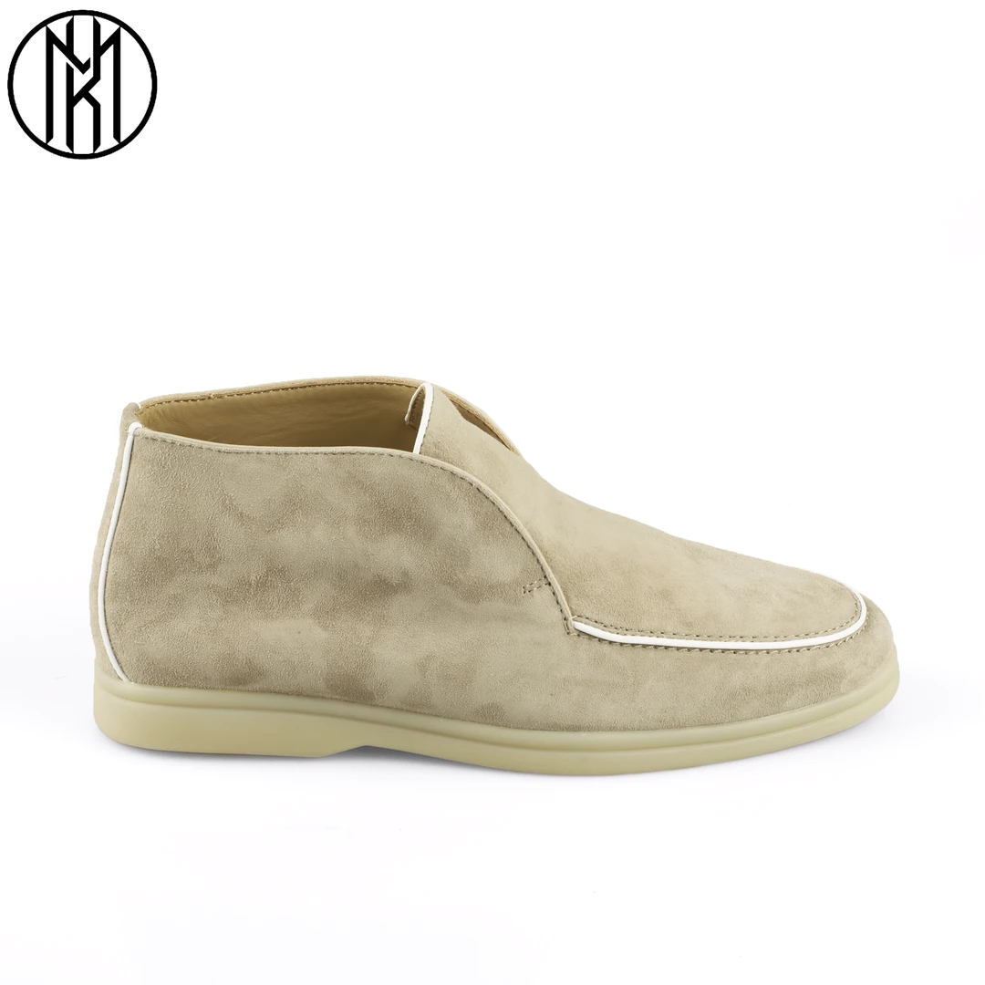 MANIKA GUAN舒适复古软底单鞋软底防滑平底高帮鞋MK830333