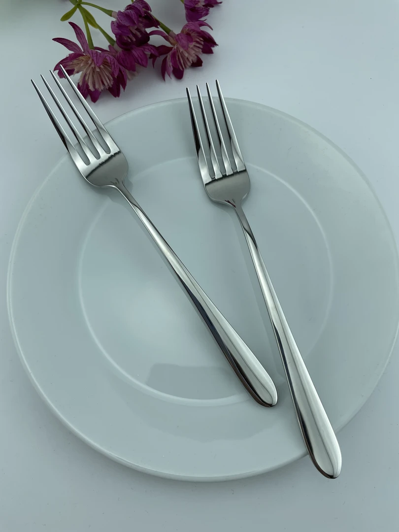 出口原单西餐具KARACA304不锈钢西餐叉西餐厅牛排叉子2支家用