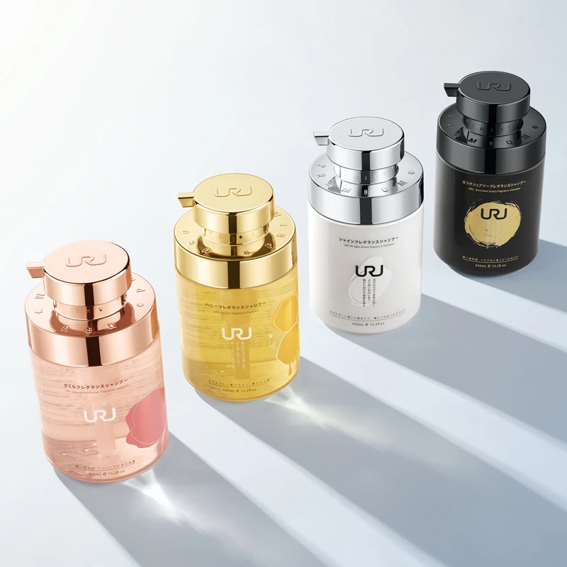 日本uru备长炭越光米洗发水长效控油蓬松深度滋养止痒去屑450兰熏