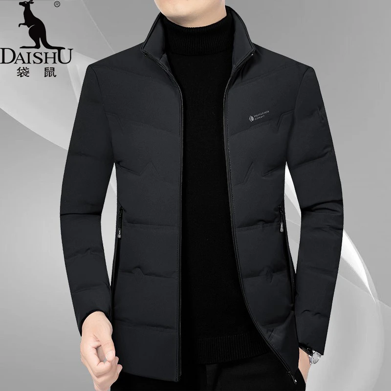 袋鼠轻薄男士羽絨服冬季品牌新款外套加厚白鸭絨保暖冬装