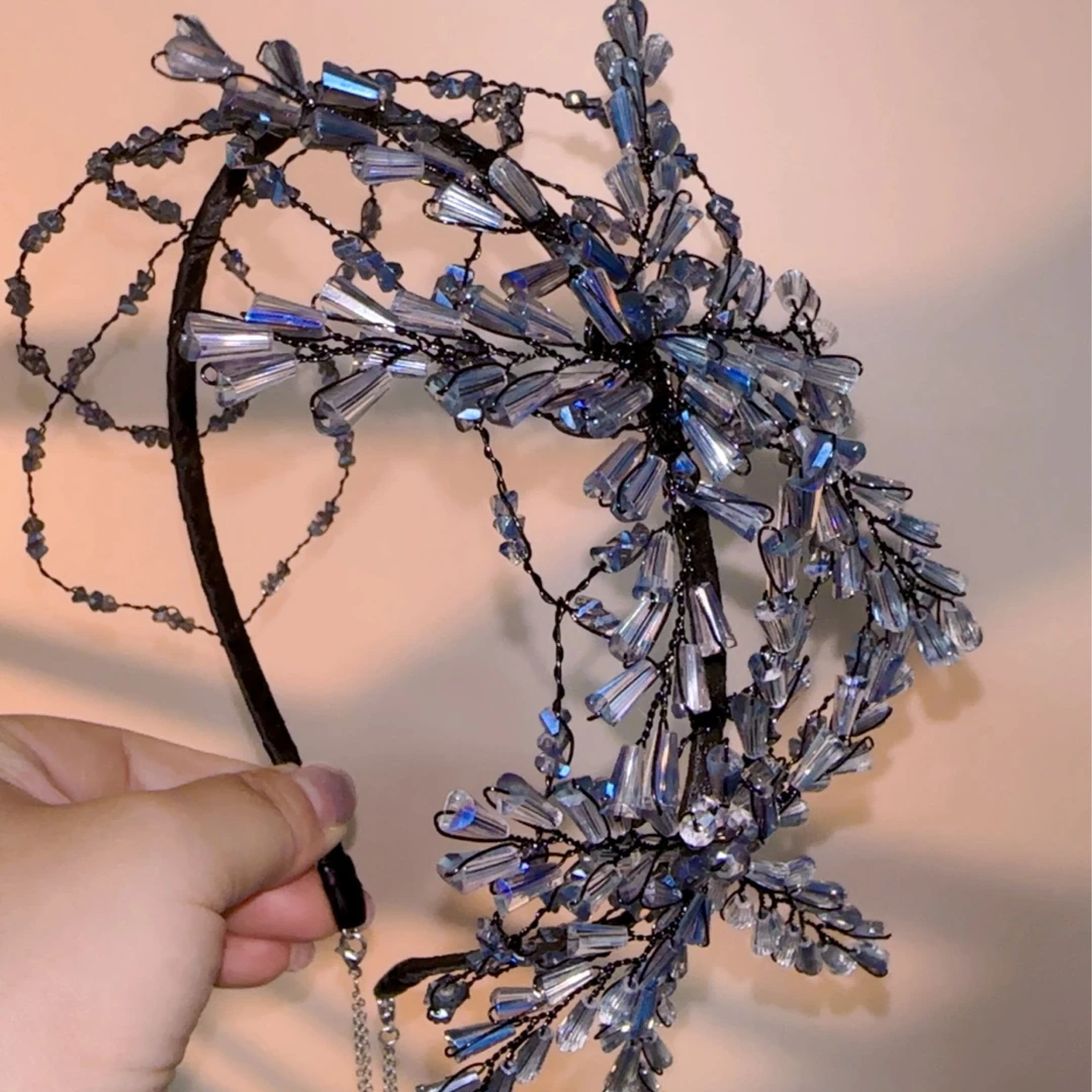 双生雪花发网发箍