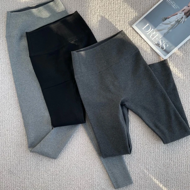 ［巧巧定制］秋冬新款韩版百搭修身显瘦时尚高弹力加绒打底裤 51163