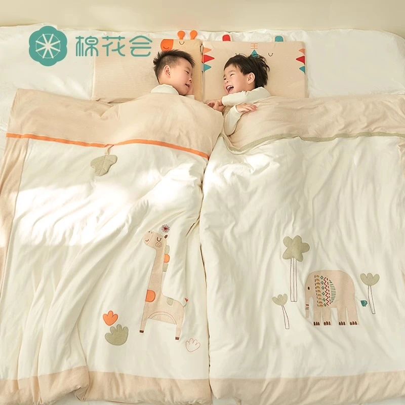 棉花会幼儿园被子婴儿儿童宝宝纯棉秋冬被盖被小被子全棉四季通用