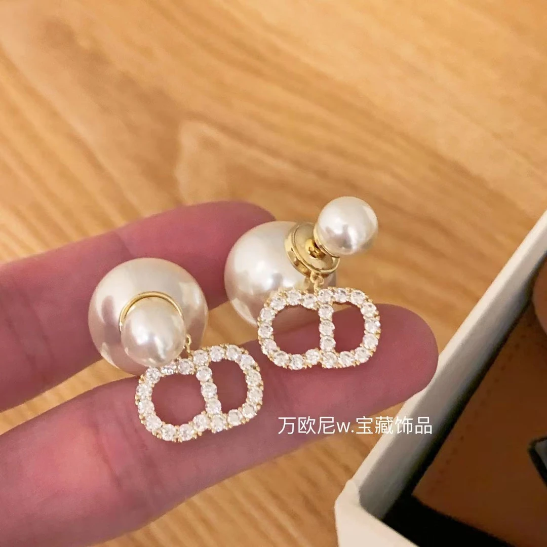 铜合金仿珍珠耳饰 万欧尼w.宝藏 | 时髦猪鼻子猪猪耳环百搭RJ853