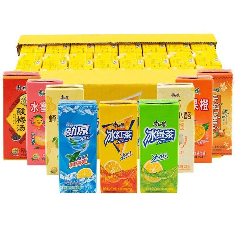 康师傅饮料24盒整箱冰红茶冰糖雪梨柠檬茉莉蜜茶绿茶休闲果汁饮品