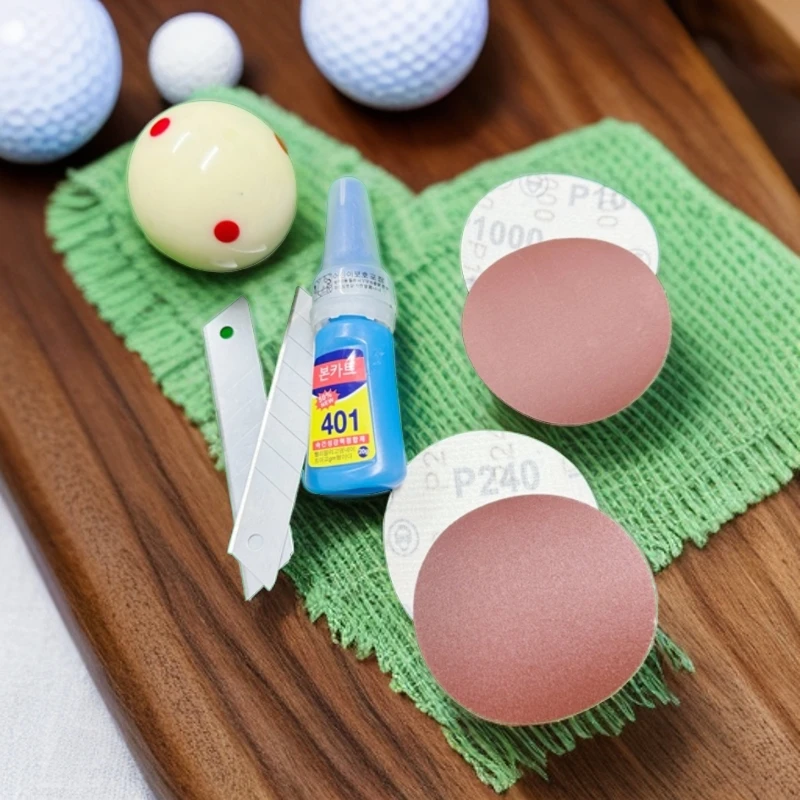 球杆杆头更换工具（晟美兹）顺丰包邮（1个胶水 两个刀片 4个小砂纸）