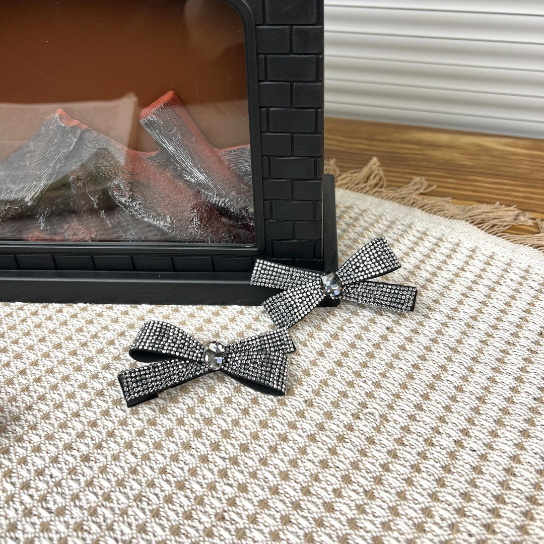 新款蝴蝶结发夹边夹侧边前额刘海夹碎发卡子2024新款高级感鸭嘴