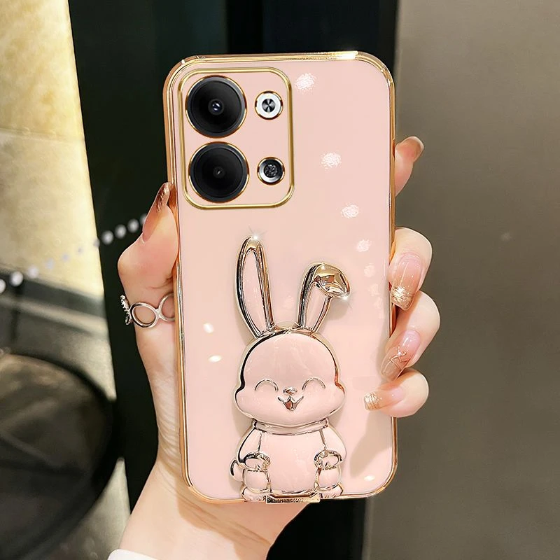 OPPOreno9 手机壳最新Reno9pro+潮牌个性创意兔子支架硅胶防摔软