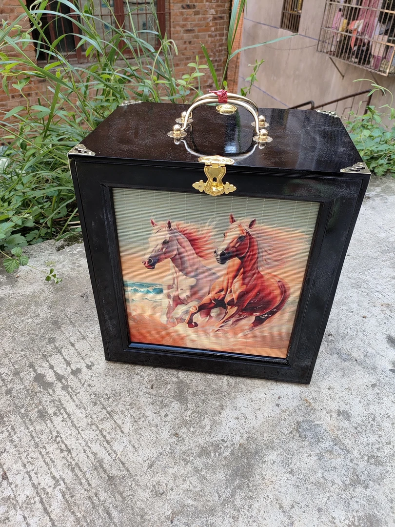 黄豆鸟笼手工箱笼外箱新笼黄腾桐木本色四方箱子长27高28宽18.5