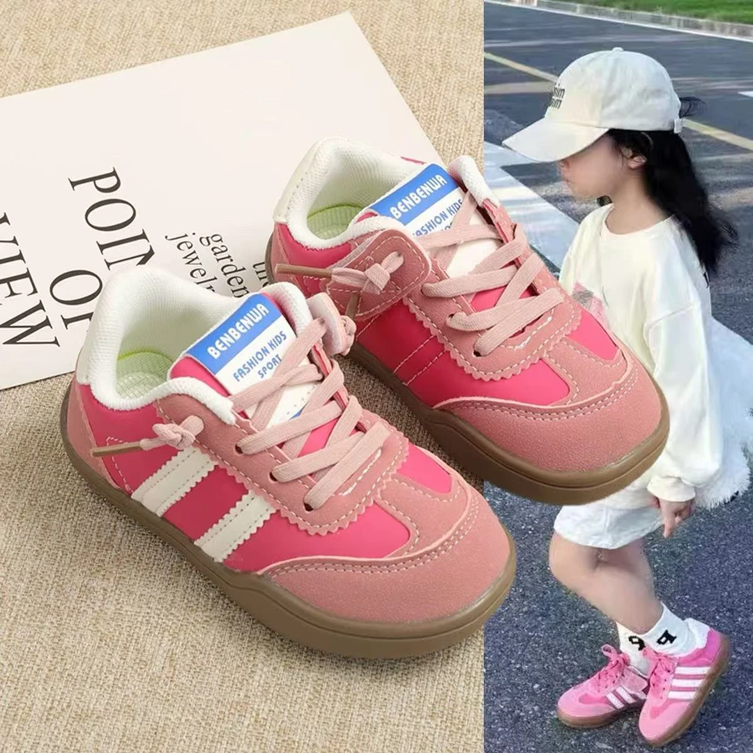 【儿童德训鞋】秋冬季新款板鞋男童潮酷休闲鞋女童韩版百搭软底鞋