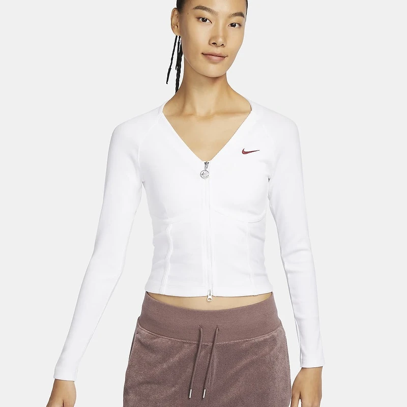 耐克（NIKE）女子休闲潮流长袖T恤HF1133-100