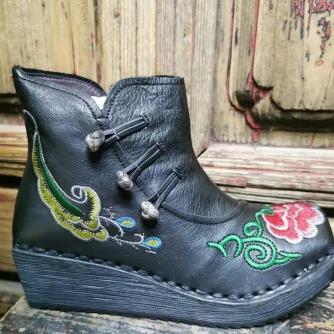 缎味原创-复古绣花鞋