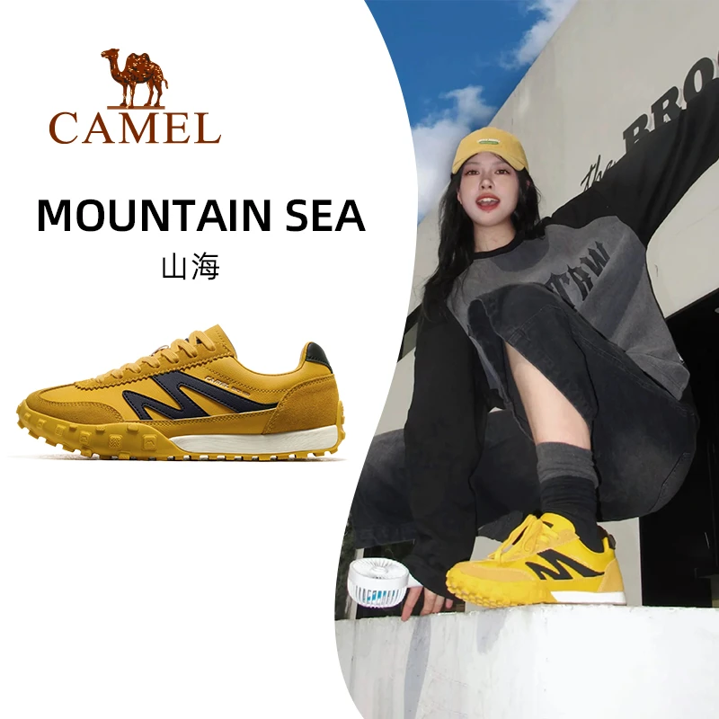【山海】骆驼运动鞋2025春季新款情侣鞋防滑德训鞋板鞋X14B097607