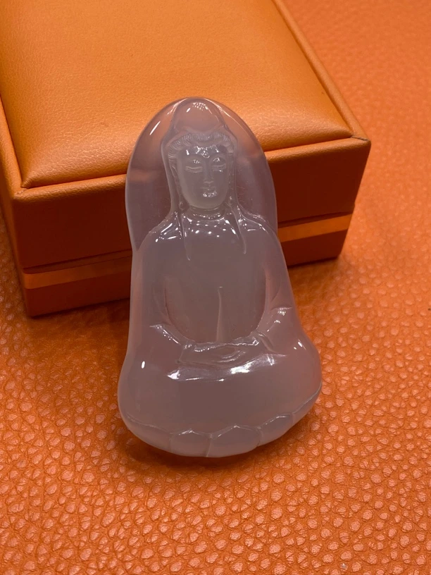 （鼎轩珠宝） 俄料玻璃种素衣观音 老胶料 70大尺寸 年底亏本回馈款