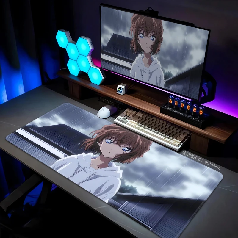 灰原哀鼠标垫电竞电脑桌垫柯南动漫键盘垫定制男生游戏滑鼠垫定制