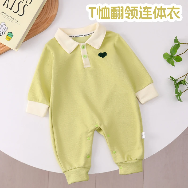 婴儿连体衣春秋0-12个月新生儿爬服韩版爆款宝宝哈衣超萌外出衣服