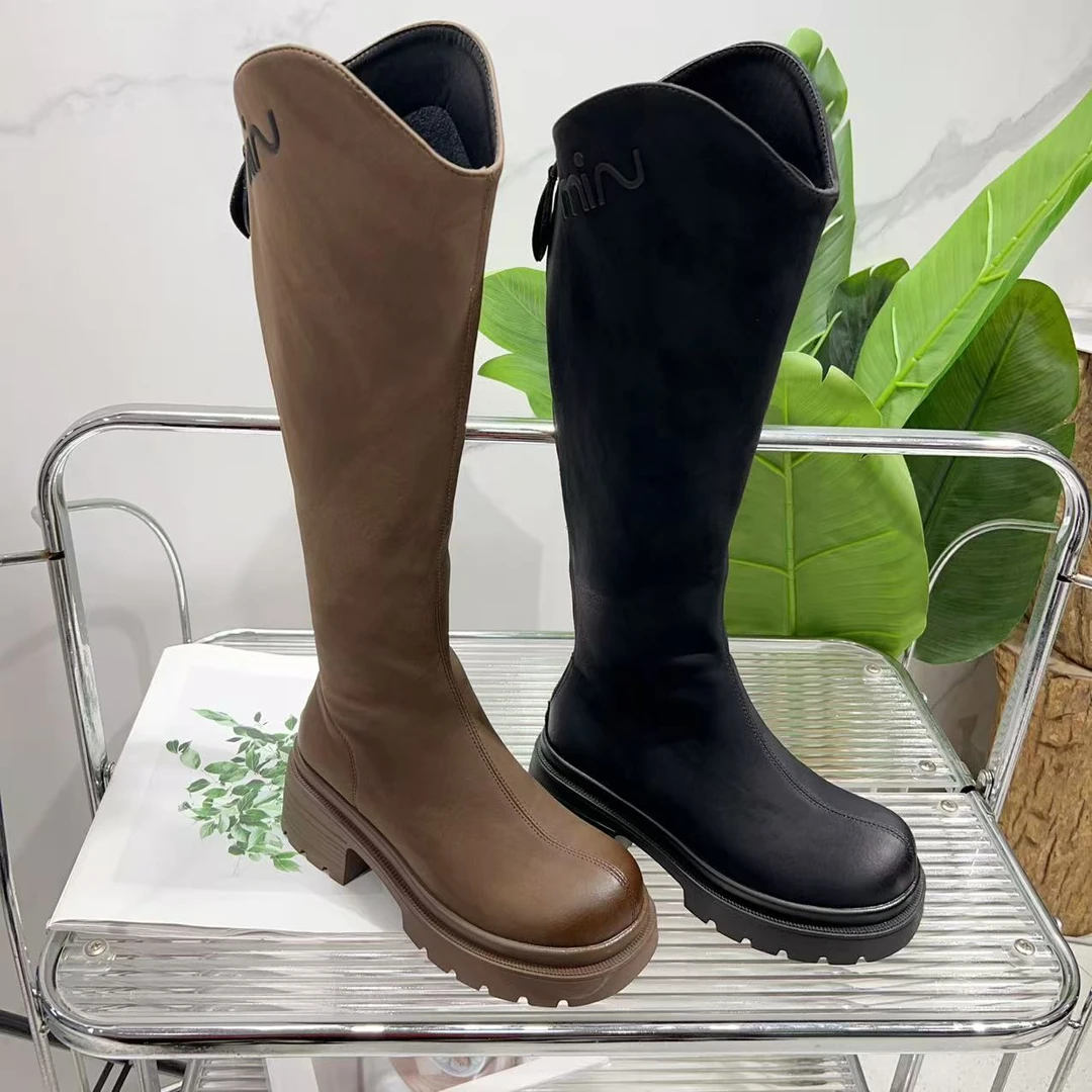 v口时尚显瘦秋冬新款小个子厚底长靴S6169-15(加绒)