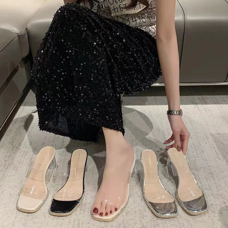 法式晚风拖鞋女夏季新款配裙子仙女风凉拖复古穆勒鞋拖鞋6302