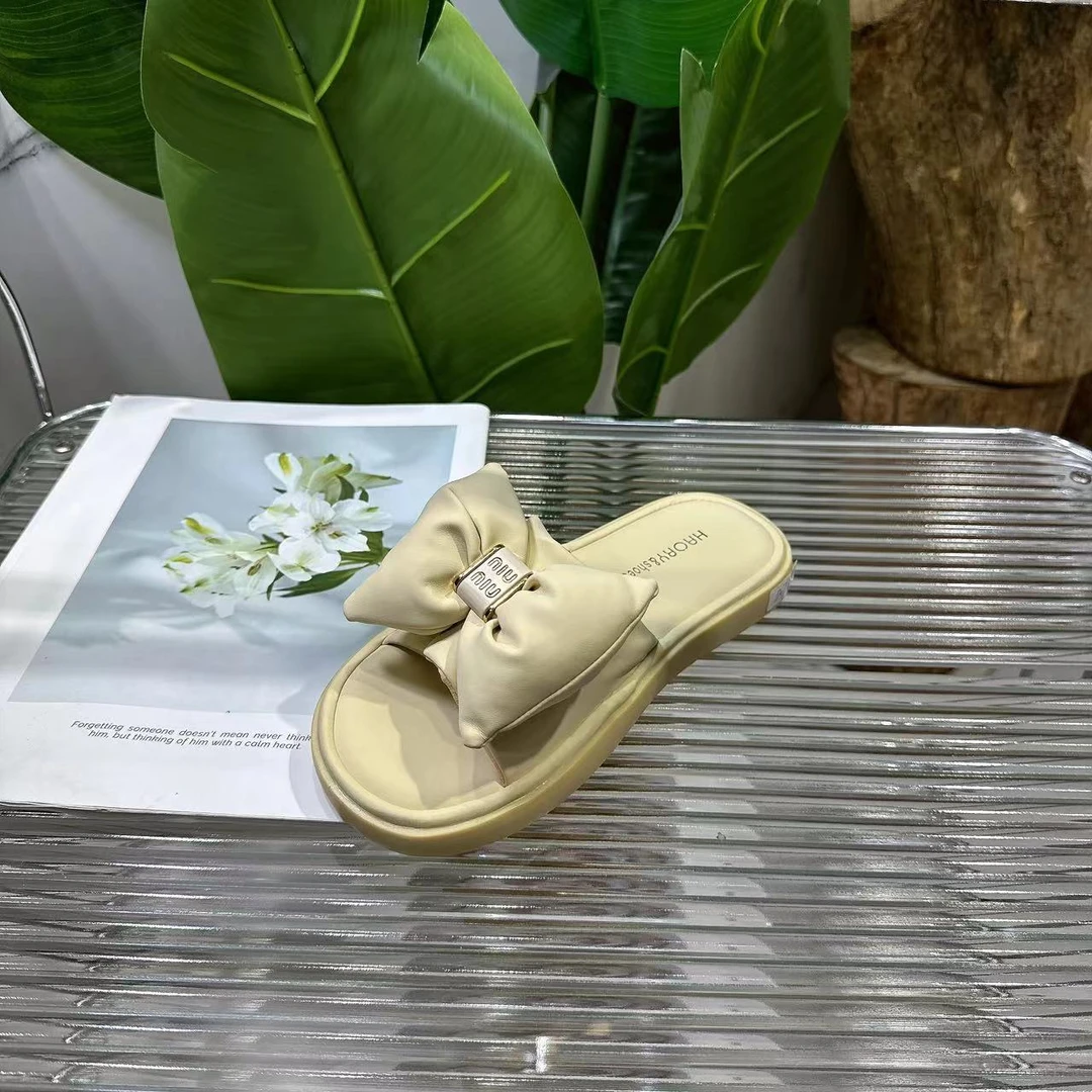 法式晚风拖鞋女夏季新款配裙子仙女风凉拖拖鞋D07