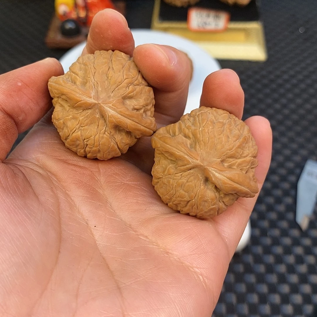 文玩核桃把件36乾隆磨盘