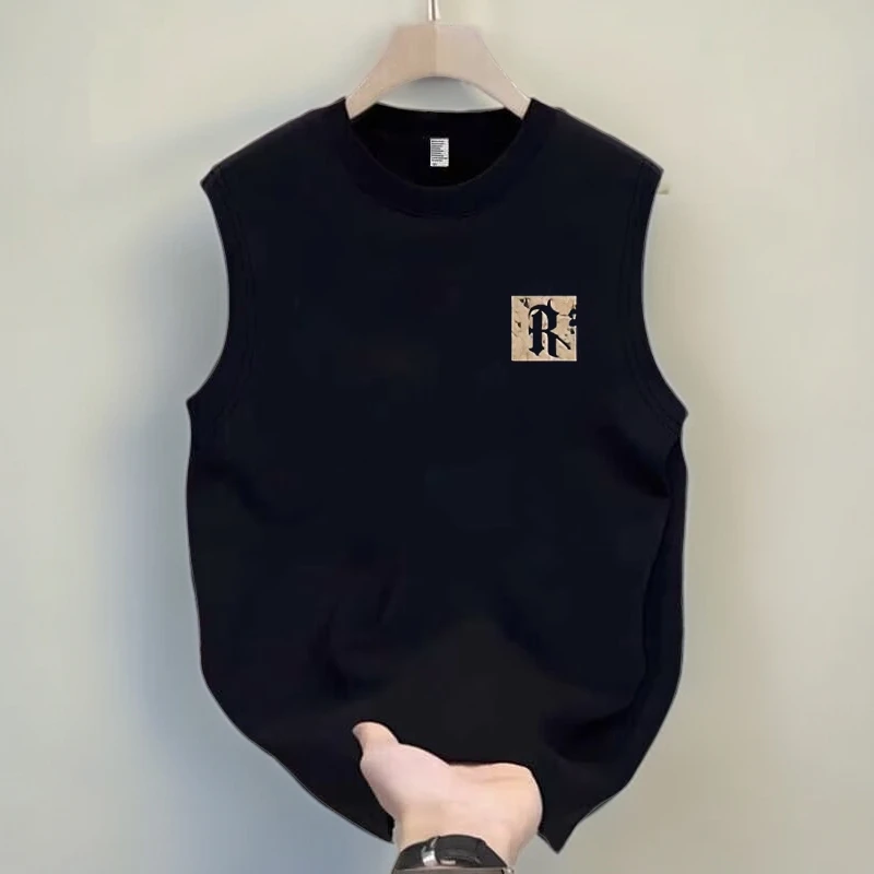 体恤宽松夏季坎肩重磅无袖高街2025背心痞帅男休闲百搭美式国潮牌