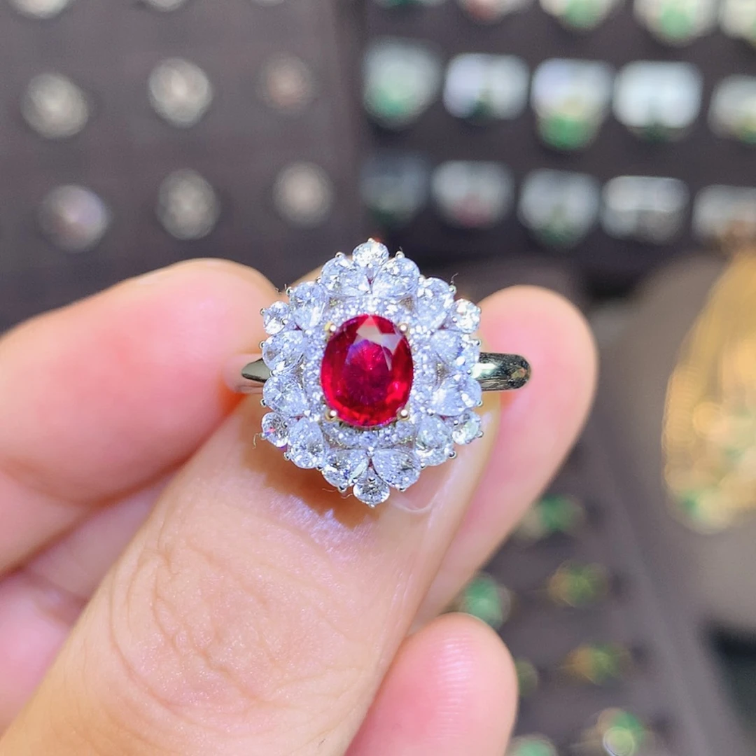 【闪购商品】红宝石戒指18K金镶嵌