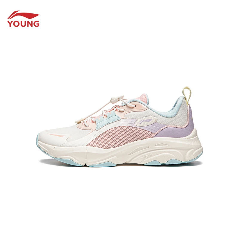 李宁童鞋PUFF V2丨休闲鞋男女大童2024新款柔软舒适运动鞋YKCU106