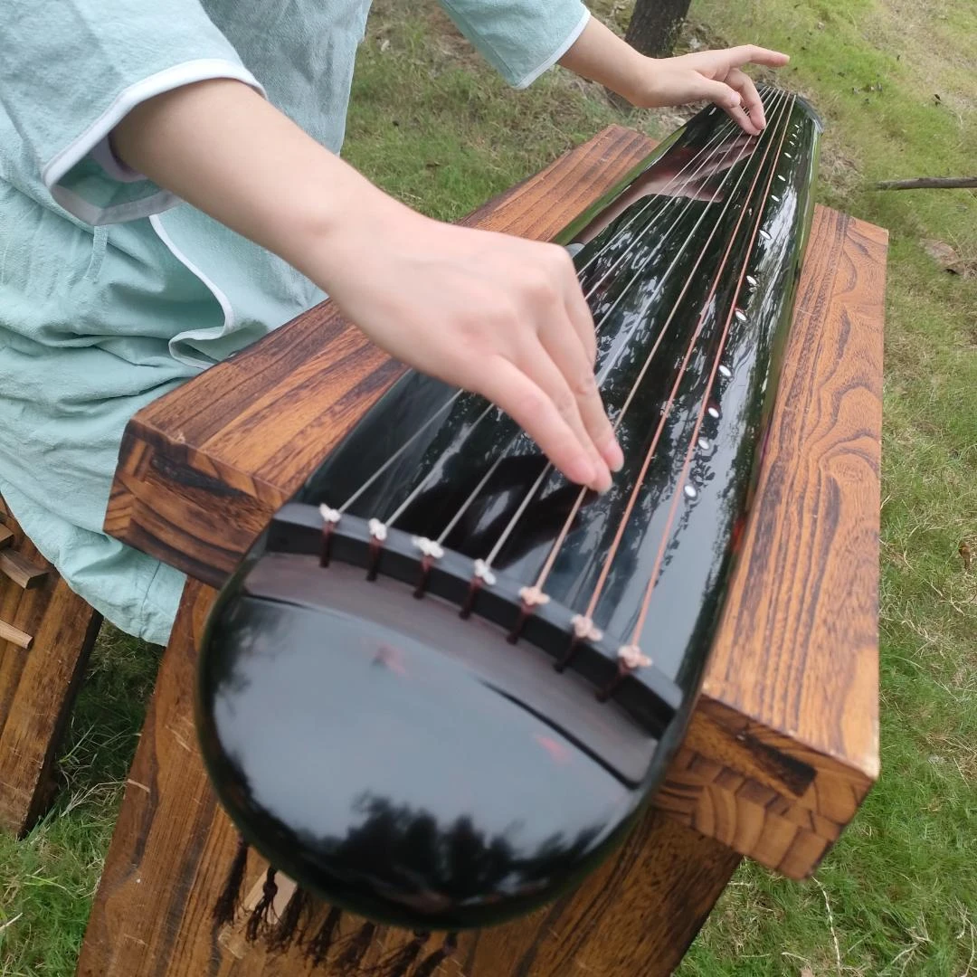 混沌式生漆工艺国漆七弦琴演奏级古琴