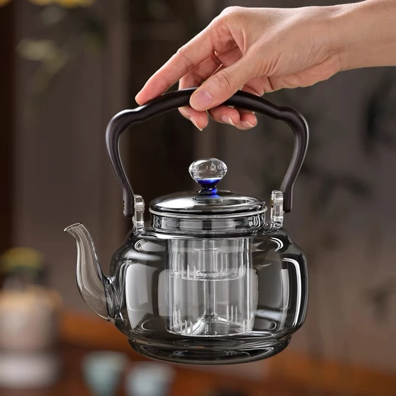 新款高硼硅玻璃星空盖加厚大容量煮茶壶泡茶壶烧水壶