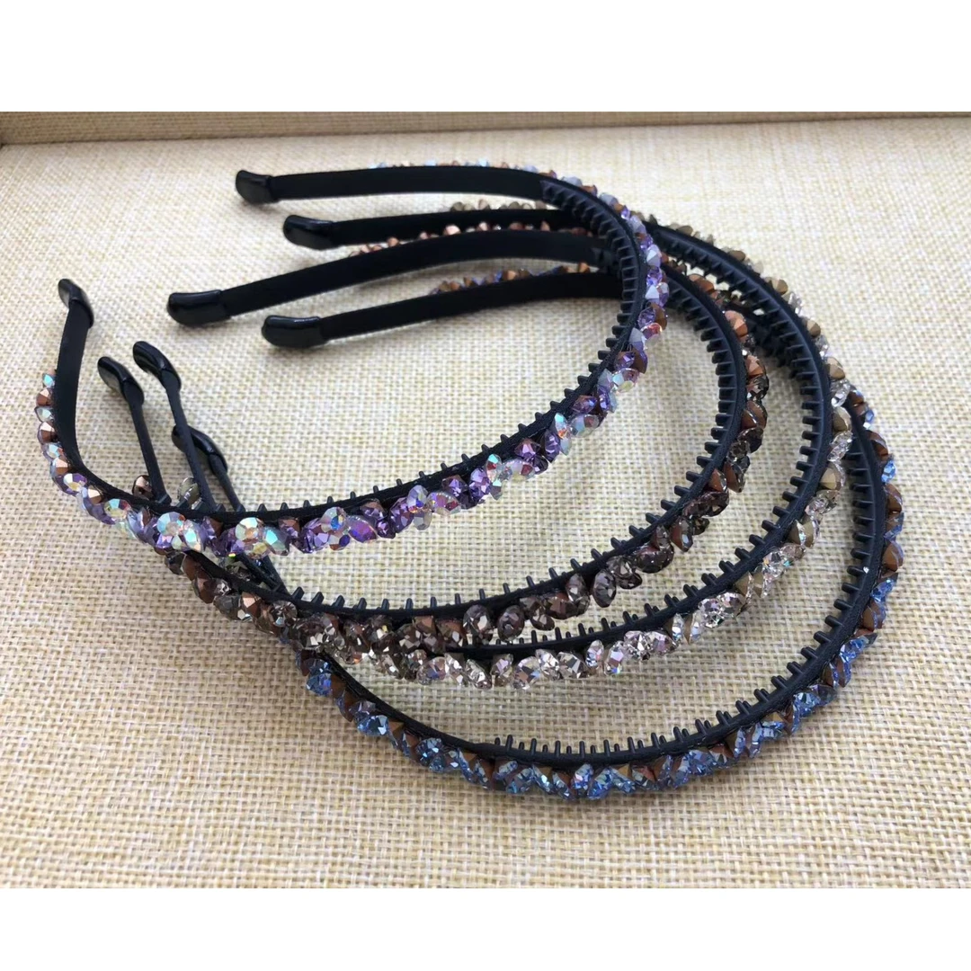 韩国不规则闪钻气质细款时尚发箍504