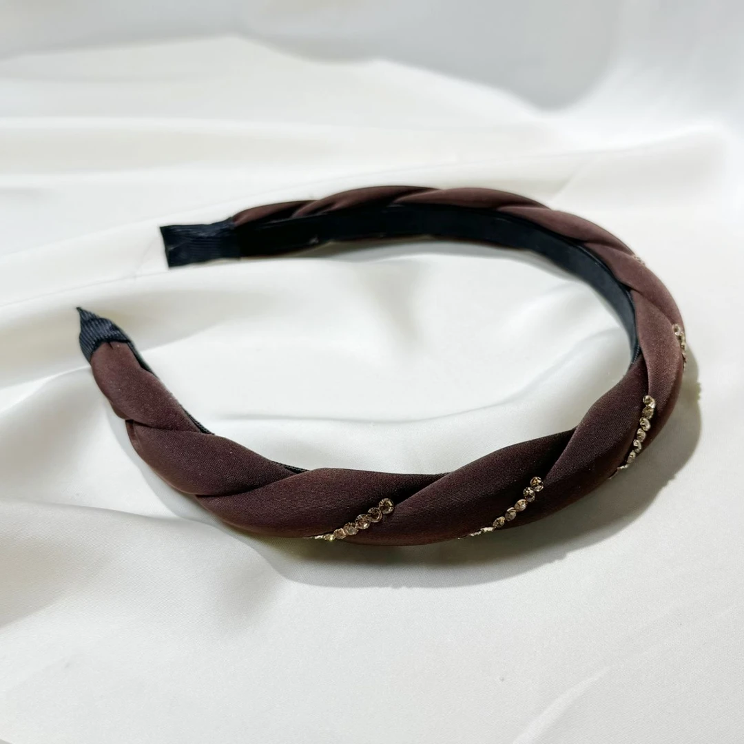 东大门 手工布艺麻花闪钻发箍 2339