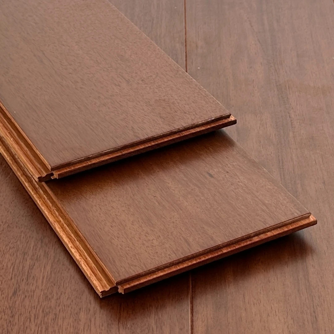 22号番龙眼胡桃色锁扣地暖实木原木地板环保家用室内客厅卧室地板