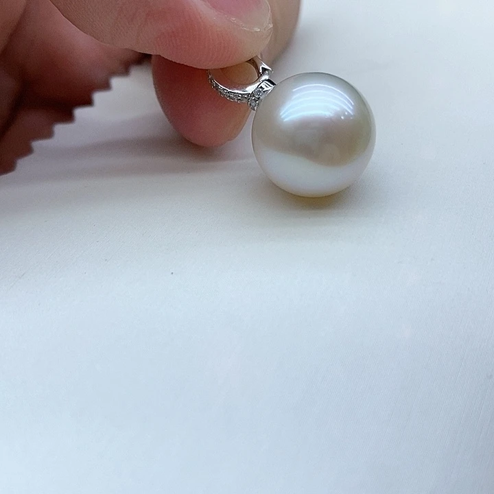 海水珍珠颈饰银S925镶嵌
