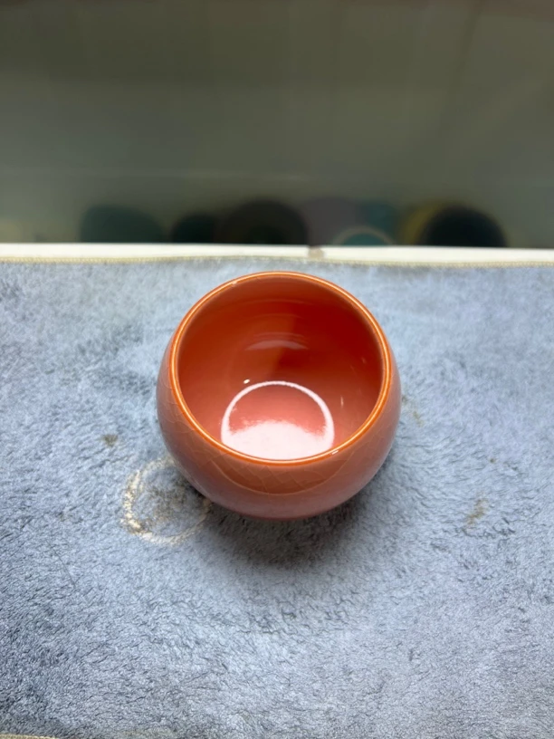 粉冰裂 龙蛋被主人杯茶杯