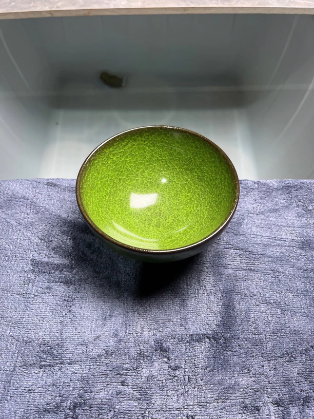 【闪购商品】.翡翠绿冰花 主人杯