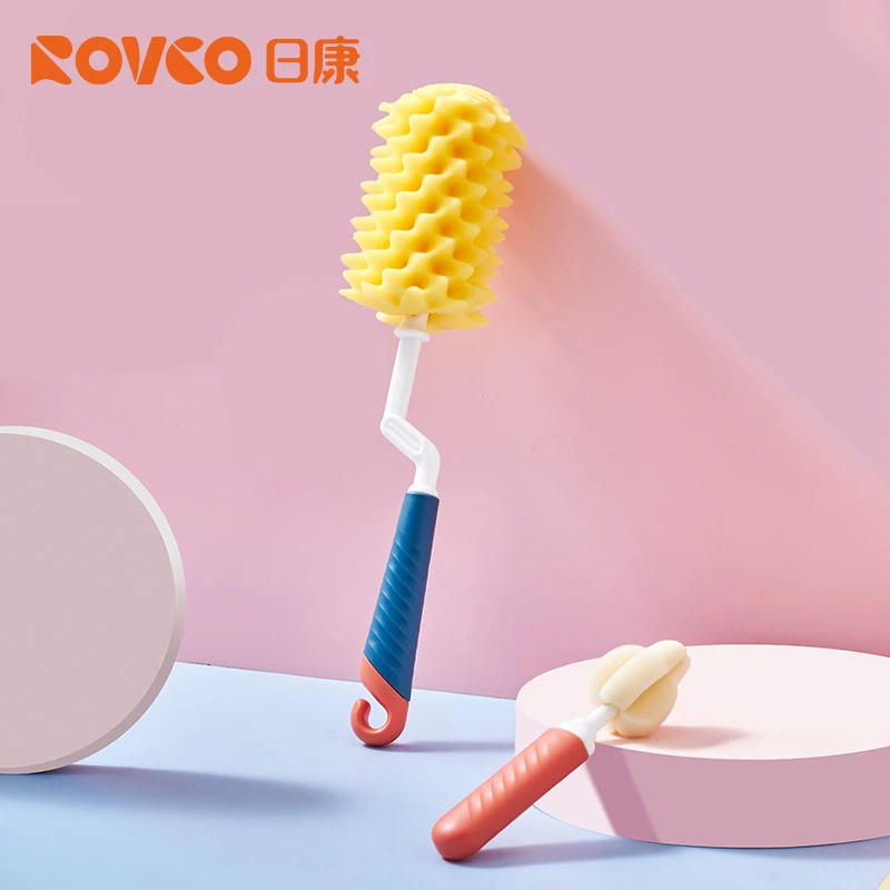 日康奶瓶刷清洁刷套装新生儿专用奶瓶奶嘴刷海绵刷子清洗涮子