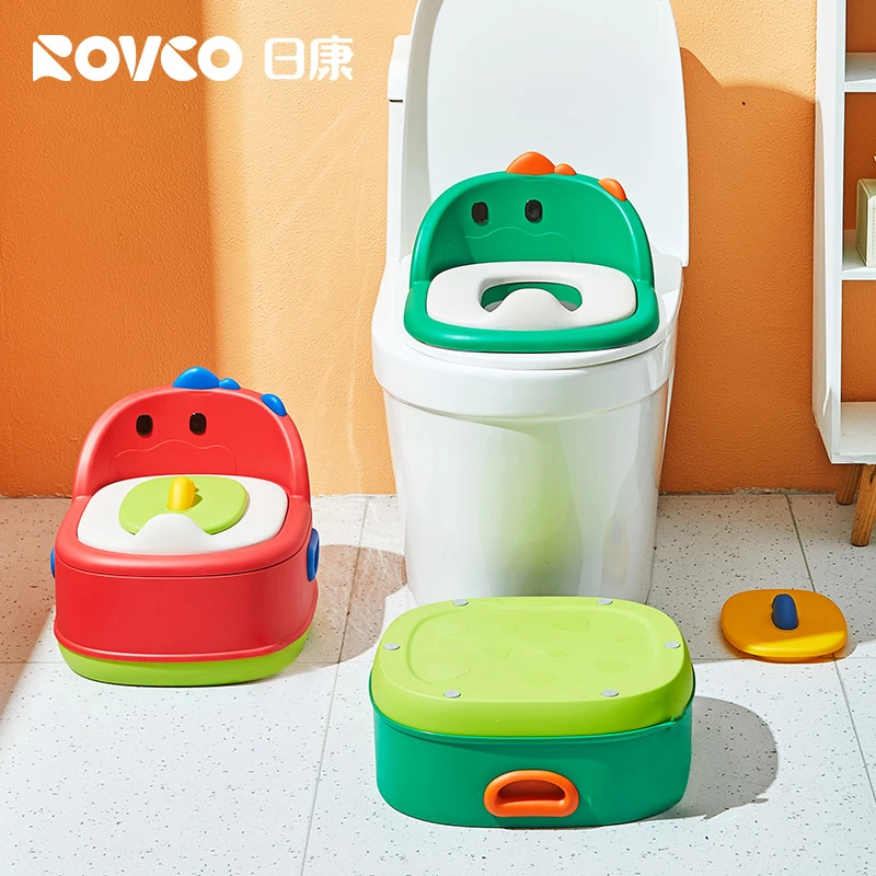 日康儿童马桶宝宝马桶坐便器婴儿便盆PU软垫三合一多功能马桶升级