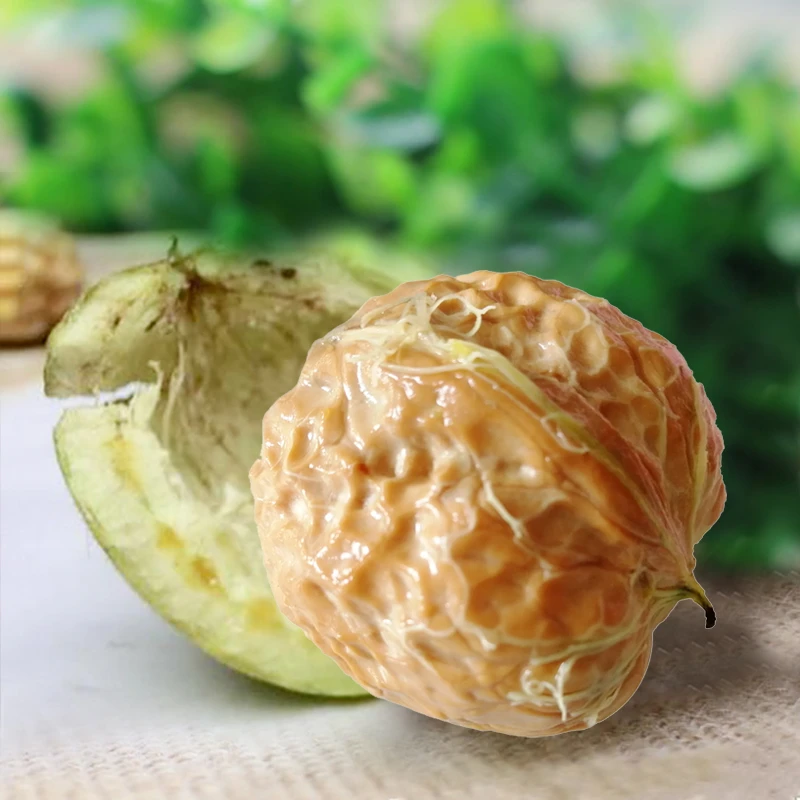 蓟县新鲜去青皮薄皮纸皮湿核桃嫩核桃新鲜青皮薄皮带绿皮老树核桃