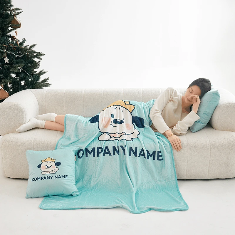 【多功能两用可拆卸抱枕毯】办公室家居车载多功能二合一两用午睡毯