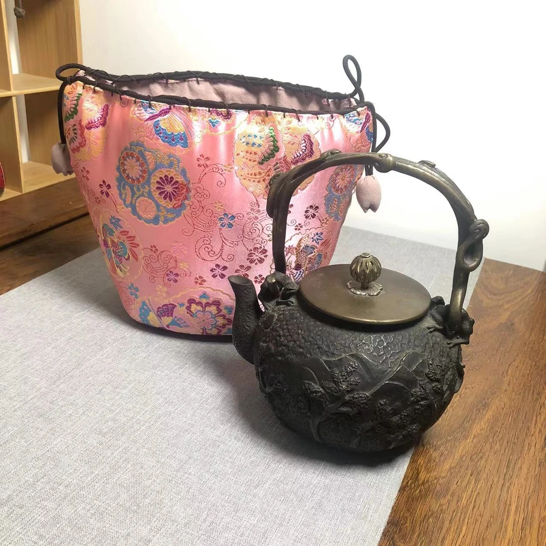 银壶 烧水壶收纳袋 茶杯袋 茶壶收纳袋 壶包 厚棉保护