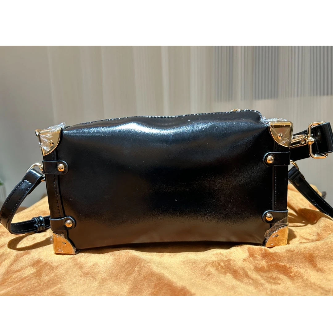 HIRMRIS手工真皮包550699-黑 黑金长盒子