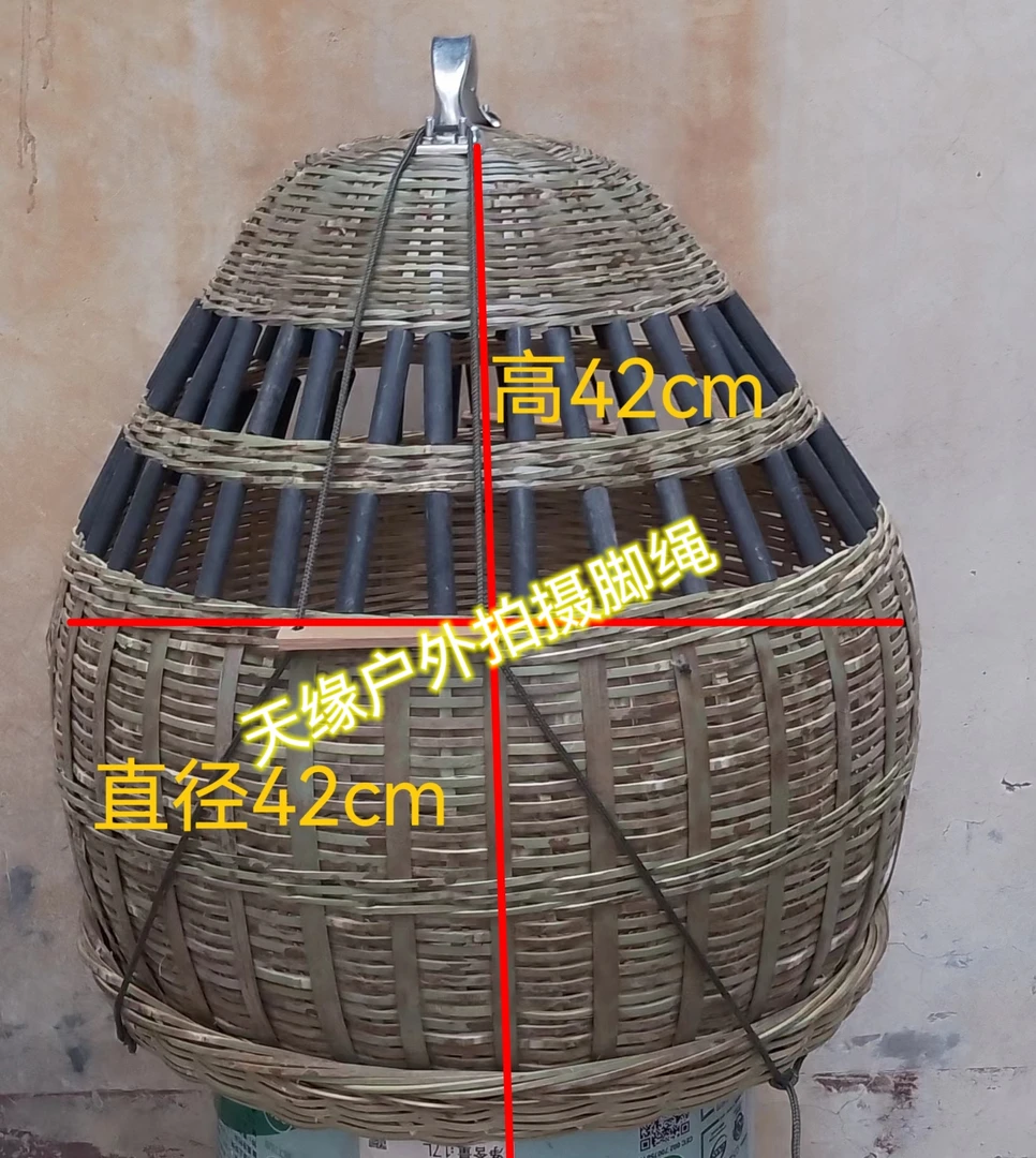 鸡笼竹编笼平顶笼个个精品笼布食杯老师傅手艺发出不退货运费昂贵