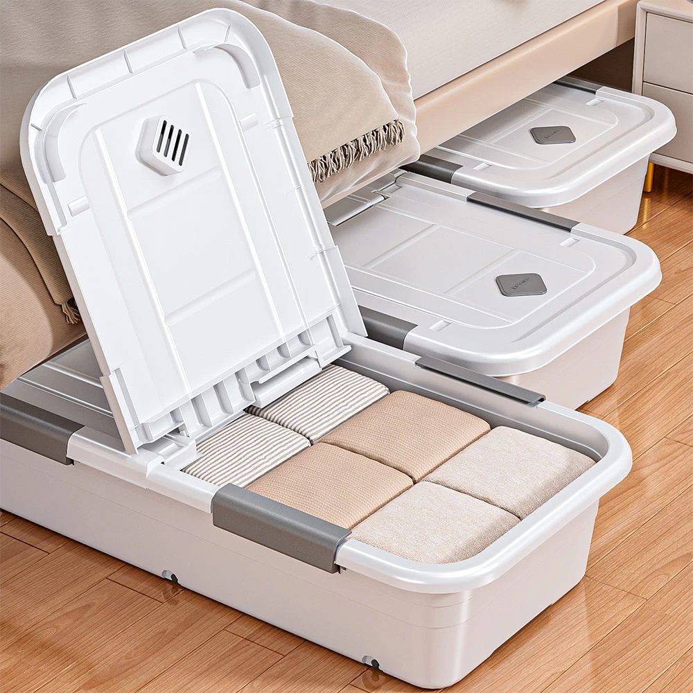 防尘床底收纳箱床下扁平收纳箱特大号抽屉式窄缝收纳箱床底收纳器
