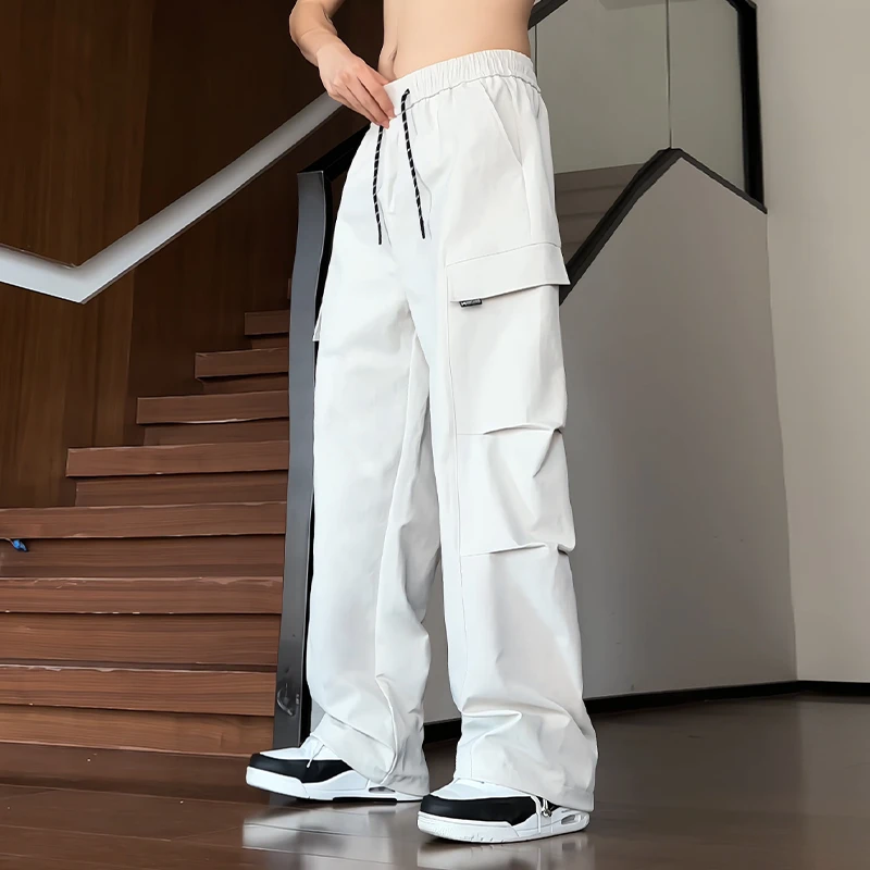 秋冬新款休闲裤工装裤男士百搭宽松潮流港风长裤2932