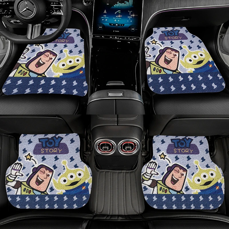 汽车脚垫地垫可爱卡通可裁剪车内小脚垫车垫子地毯车载踩脚垫防滑