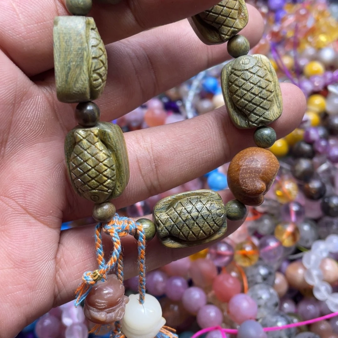 紫晶颈饰银S800镀金镶嵌