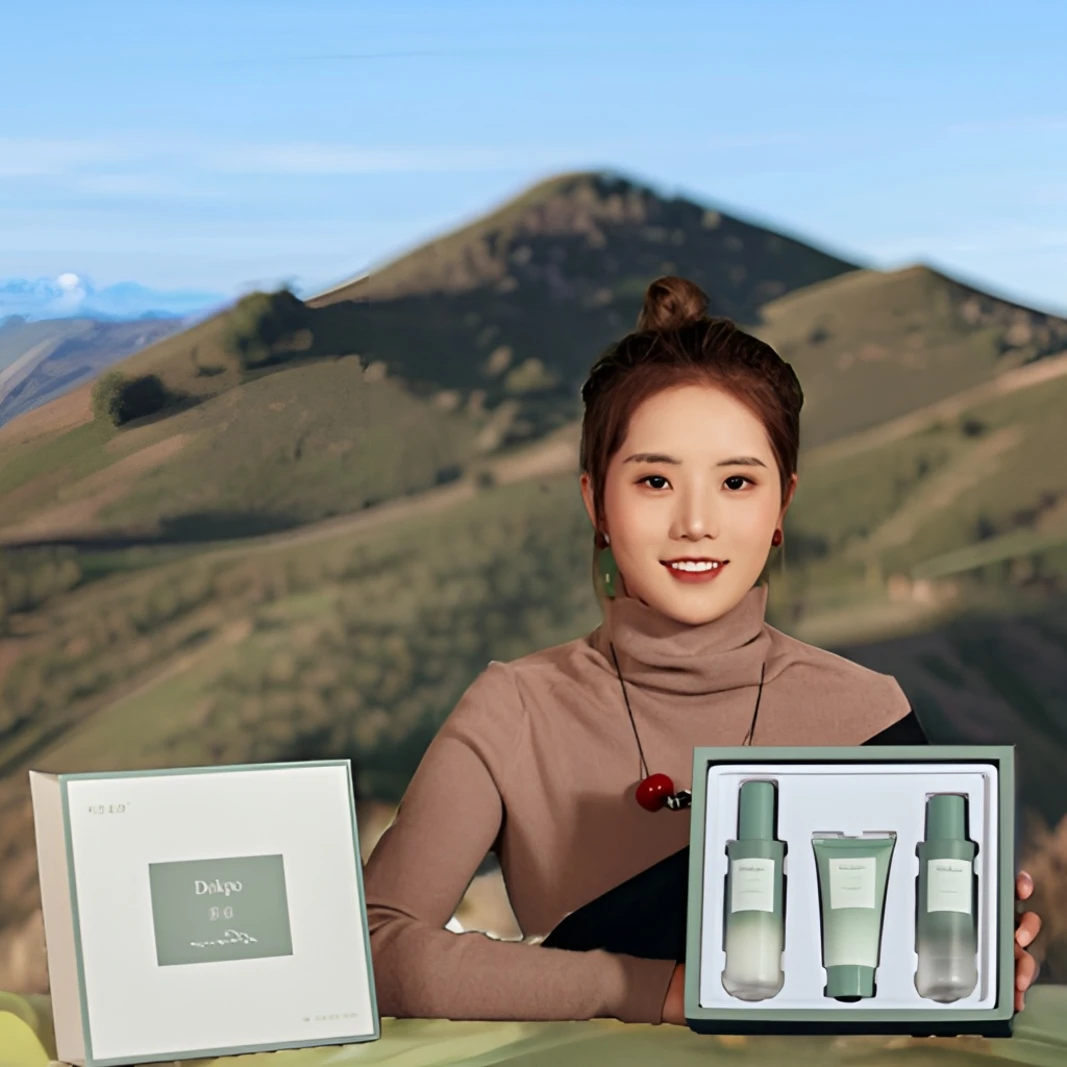 植萃Dokpo秋思夏静莹润水乳套装（从那曲发货）植萃套盒护肤