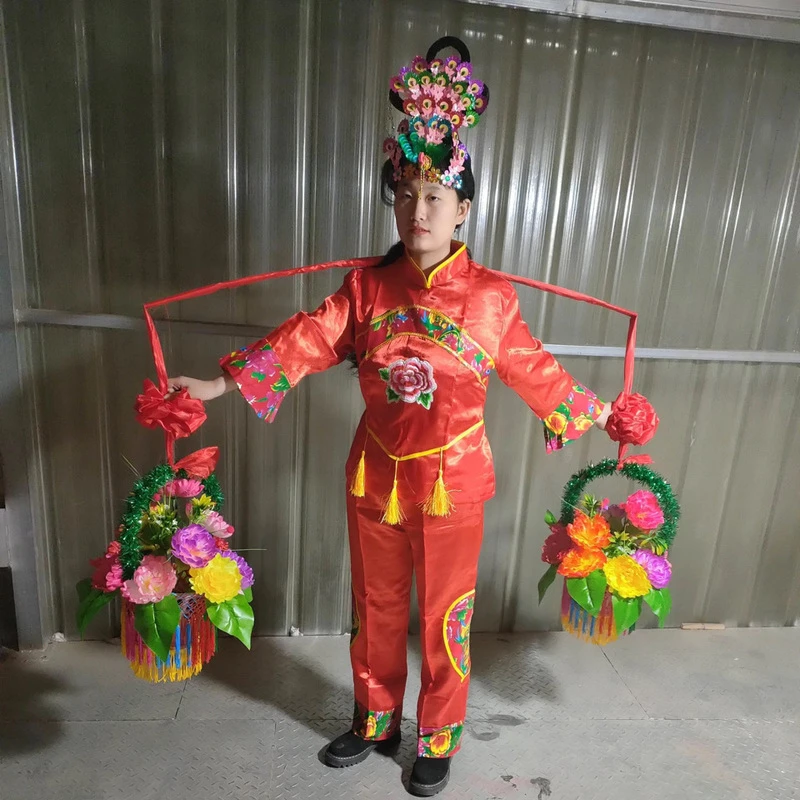送花楼会演出道具莲花花篮八仙道具何仙姑花篮古装戏剧影视道