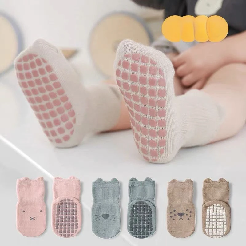 【阳光屋】宝宝地板袜子春秋婴儿卡通男女幼童隔凉学步防滑不勒腿