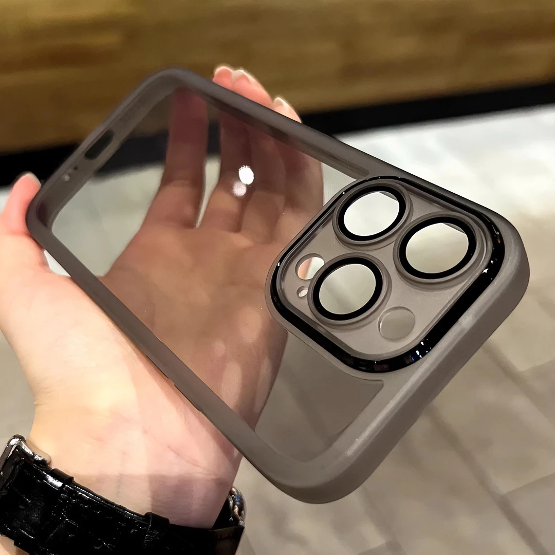 自带镜头膜适用iPhone14苹果15promax手机壳13透明11防摔镜头全包